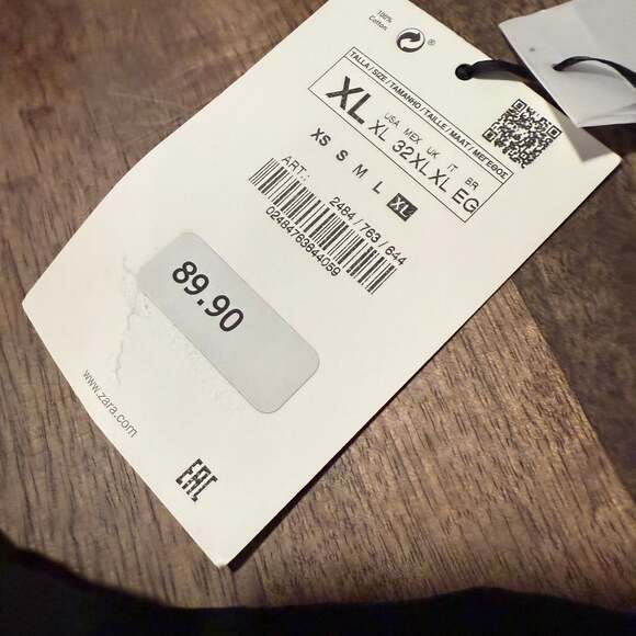 Zara Limited Edition Pleated Contrasting Mini Skirt - Picture 4 of 5